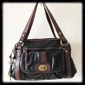 EUC Rare Long Live VINTAGE Fossil Satchel Bag